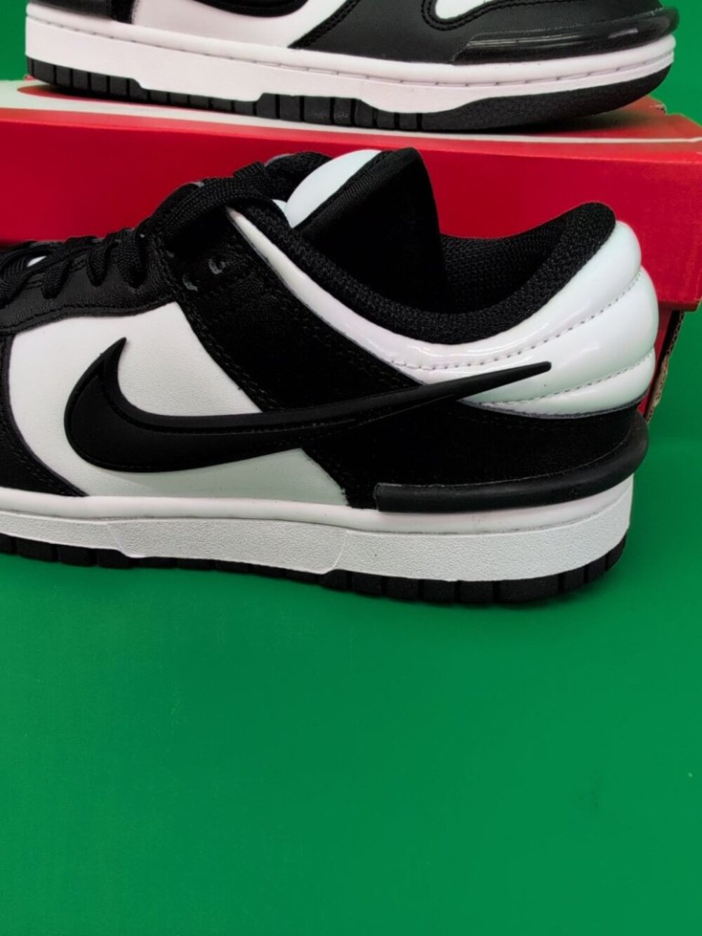 Nike Dunk Low Twist Sneakers Women's Shoes US 8.5 Black & White DZ2794-001 - Picture 2 of 14